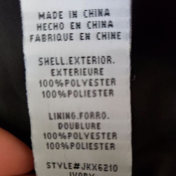 Thread & Supply Cream Faux Fur Sherpa Fuzzy Jacket Size Small - Picture 9 of 16